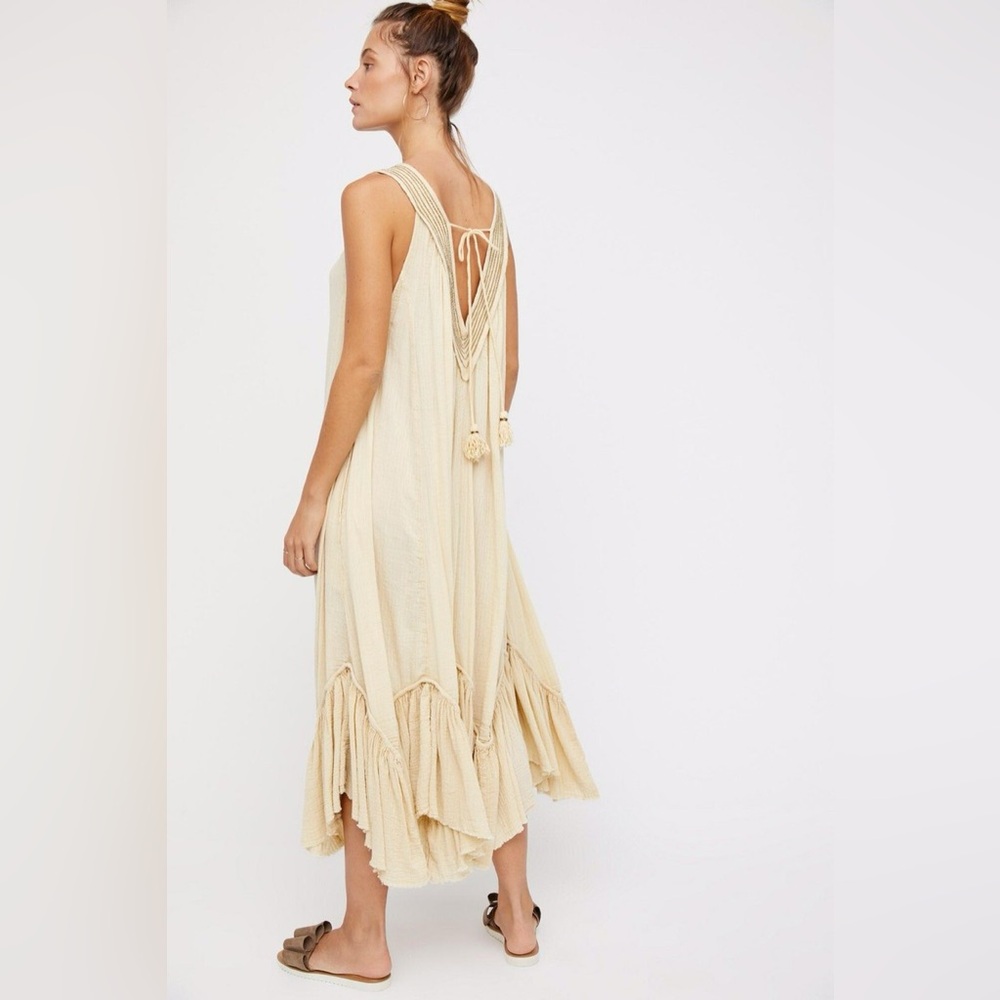 Free People | Dreams of Bali Maxi Dress | Ivory | Medium